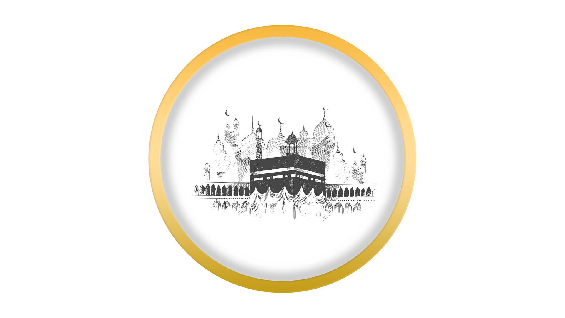 Sacred Kaaba, The Heart Of Islam Background