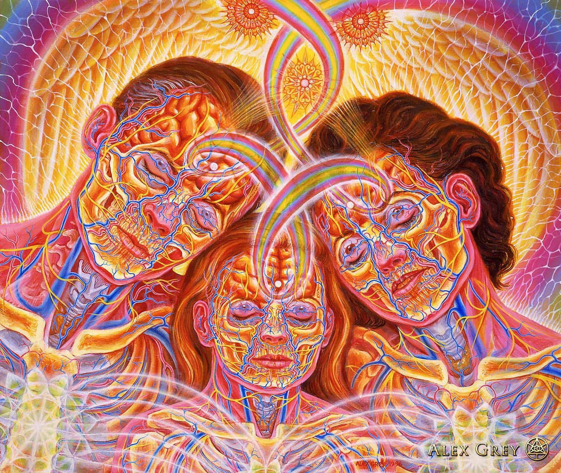 Sacred Mirrors Of Self-reflection Background