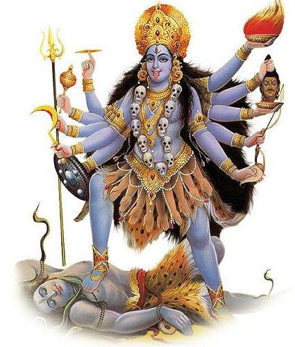 Sacred Representation Of Goddess Kali Background