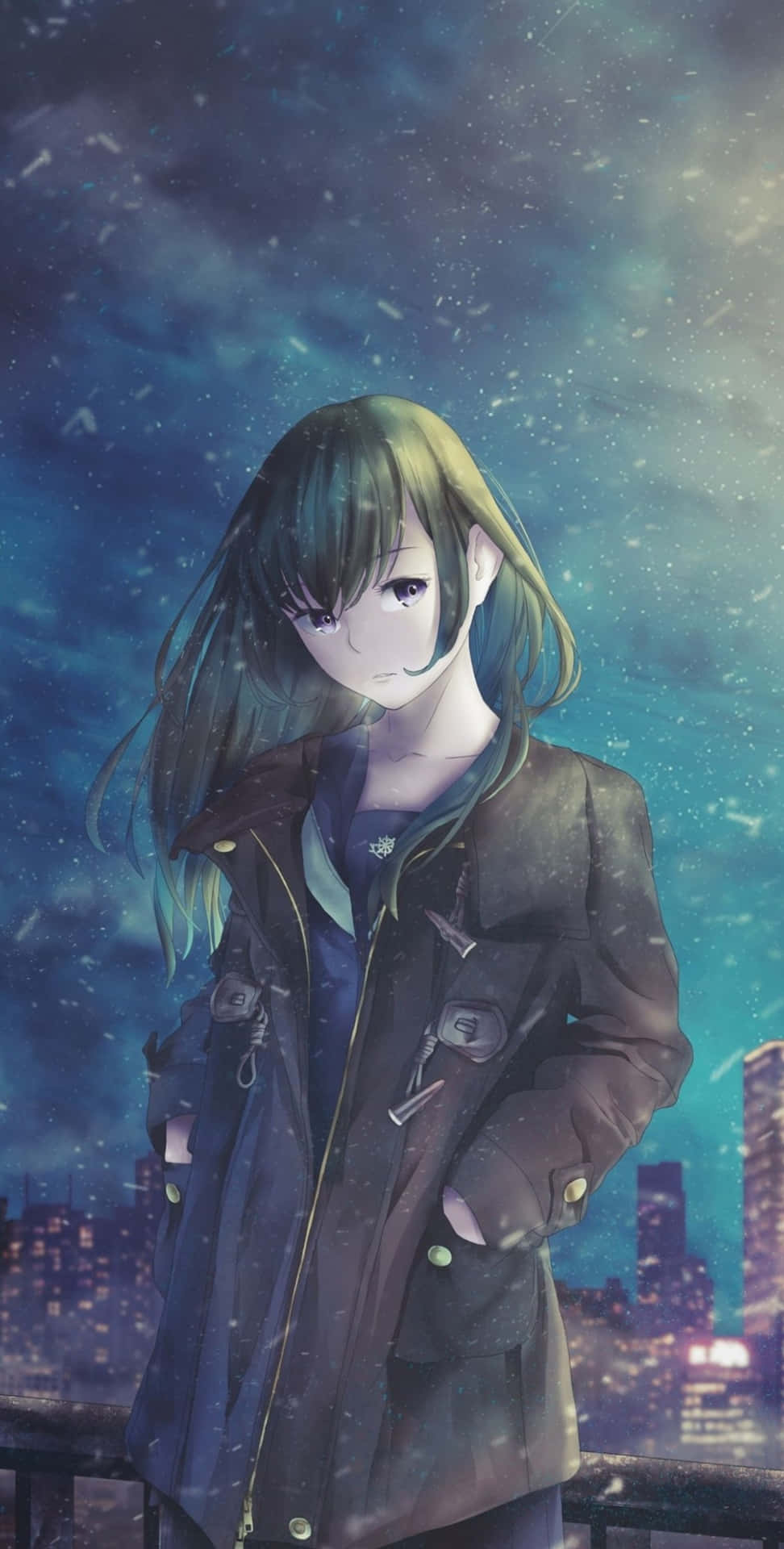 Sad Aesthetic Anime 1044 X 2062 Background