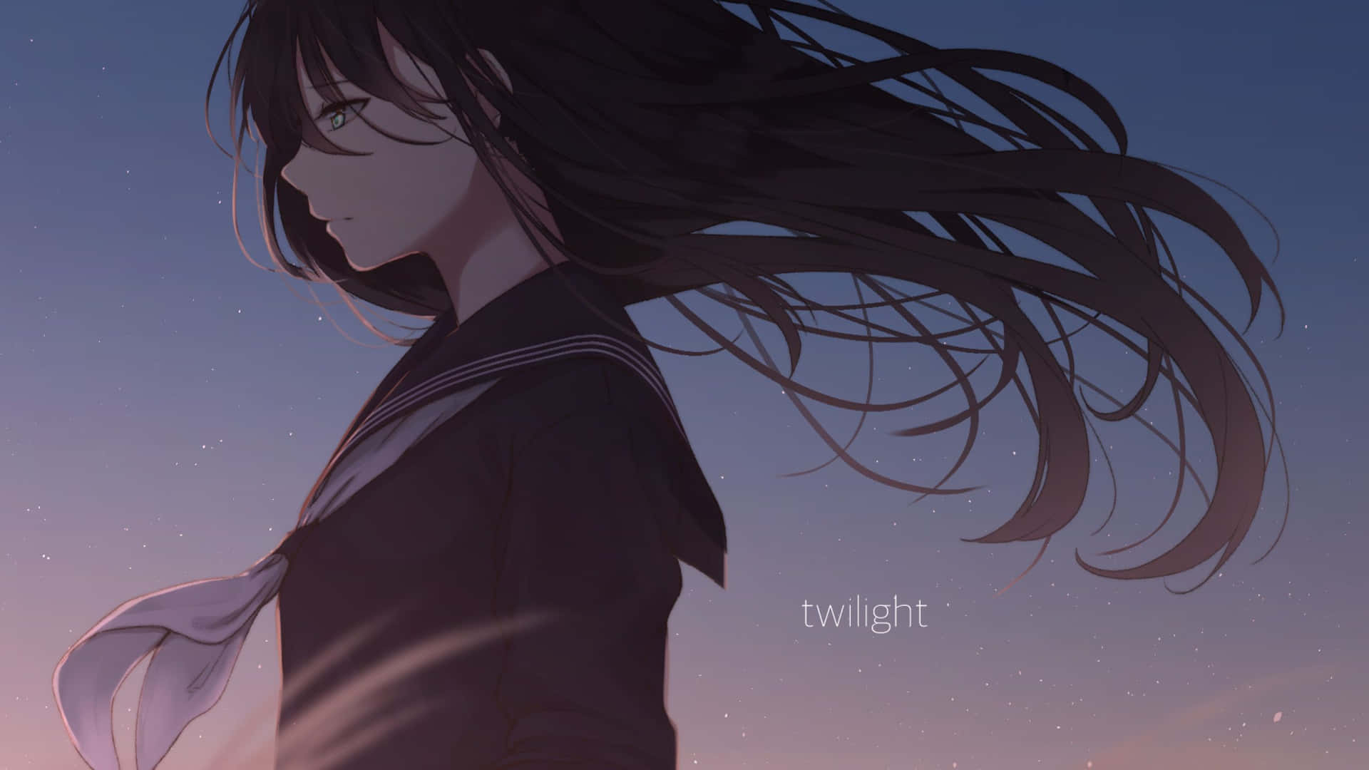 Sad Aesthetic Anime Girl Twilight