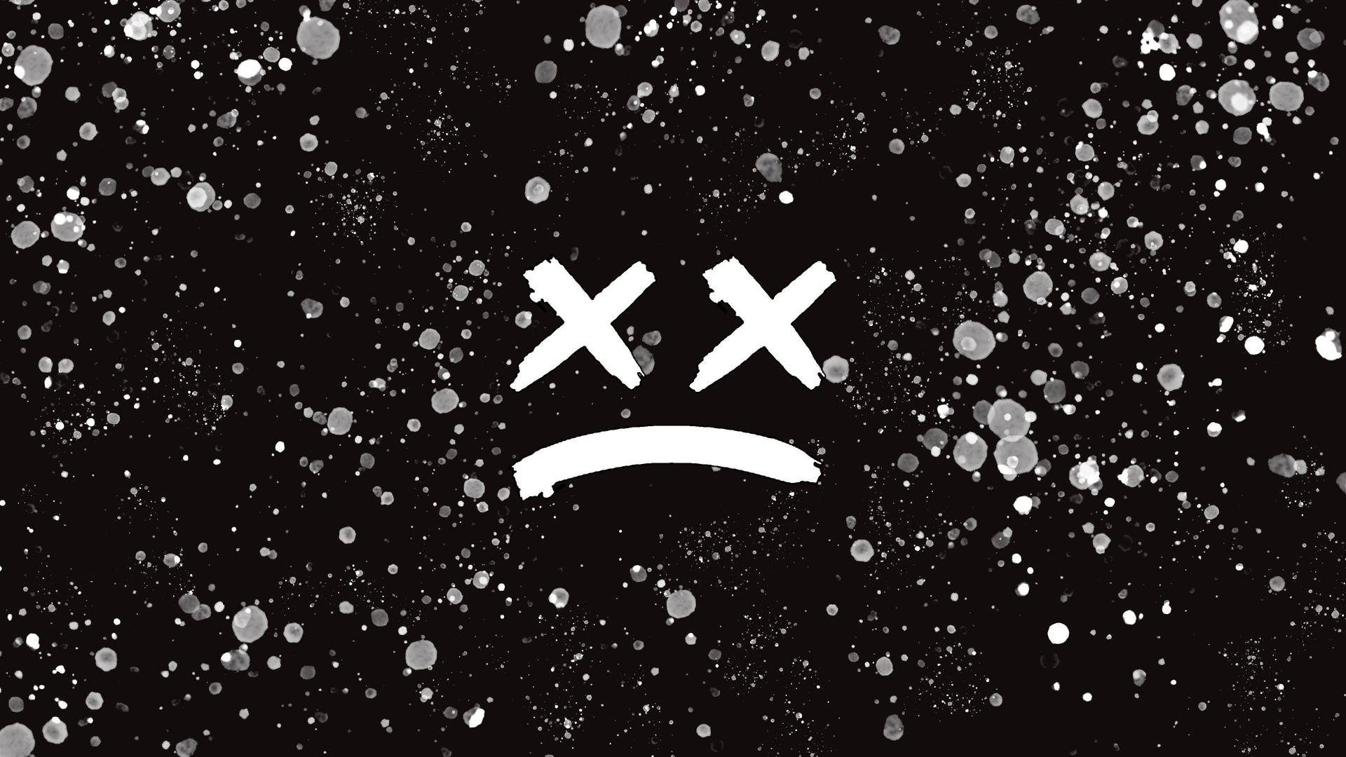 Sad Aesthetic Cross Eyed Emoji Background