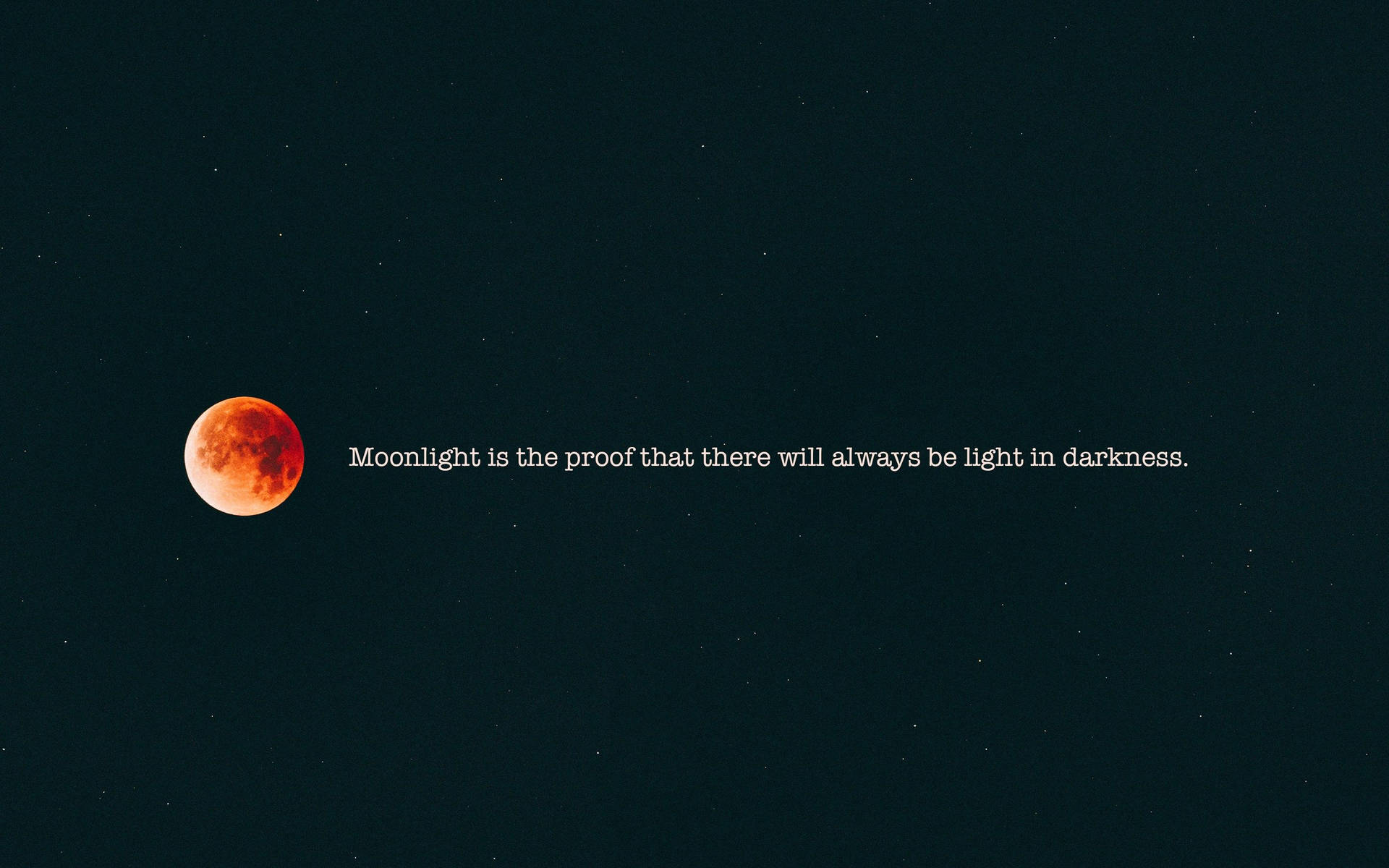 Sad Aesthetic Desktop Moonlight Quotes Background