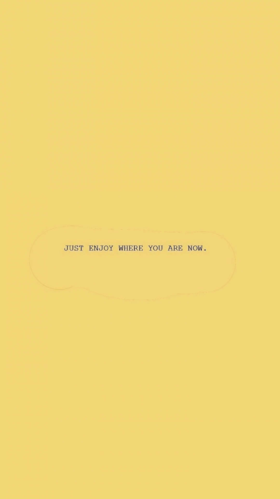 Sad Aesthetic Quote In Yellow Background Background