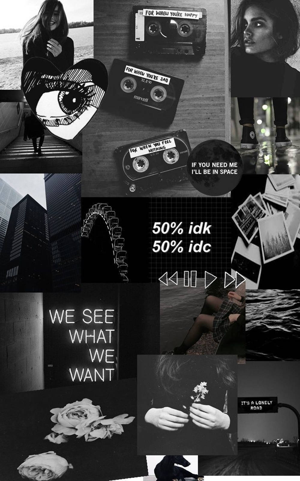 Sad Aesthetic Tumblr Dark Emo Girl Background