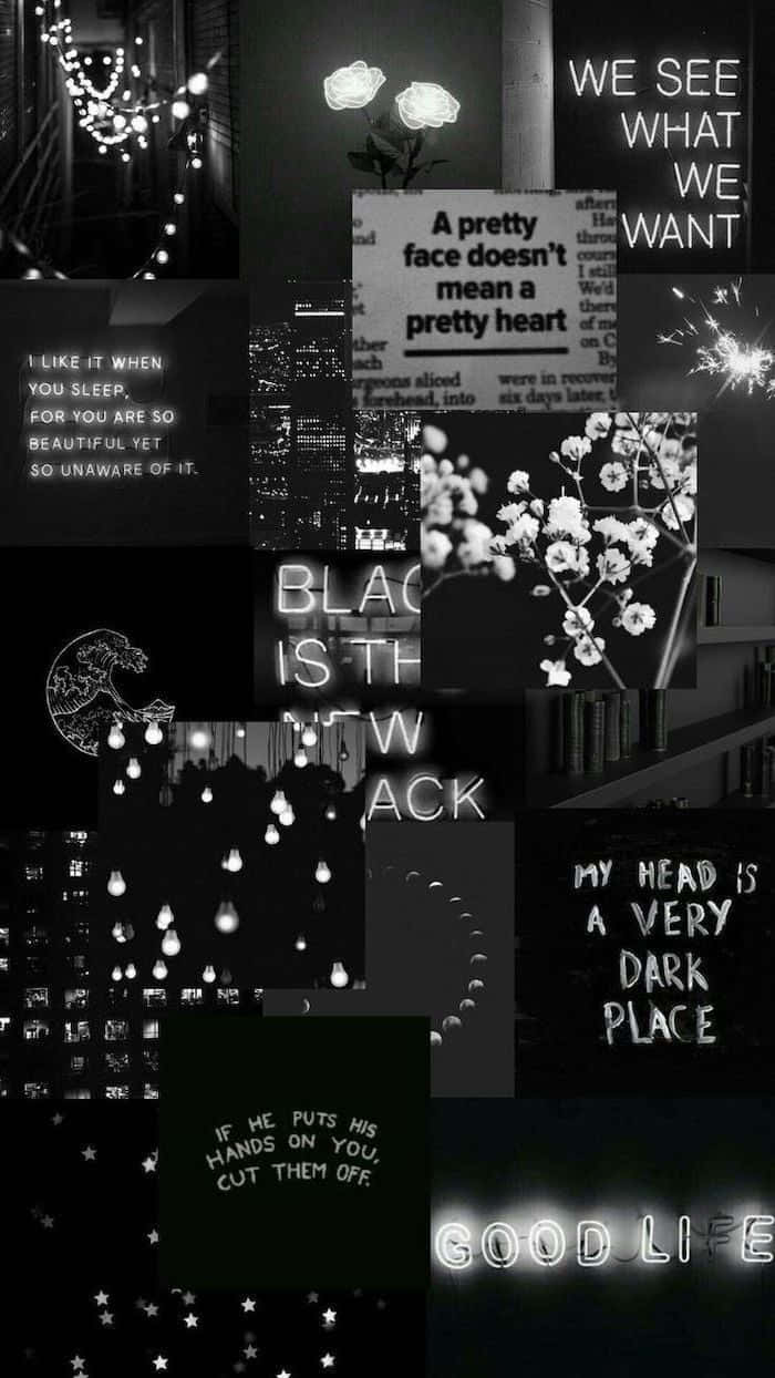 Sad Aesthetic White And Black Iphone With Sad Quotes Background