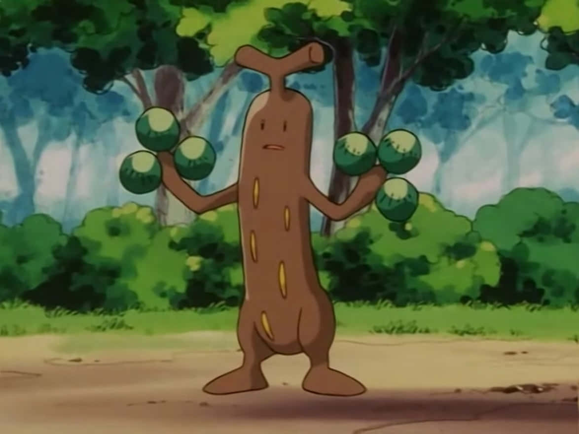 Sad And Confused Sudowoodo Background