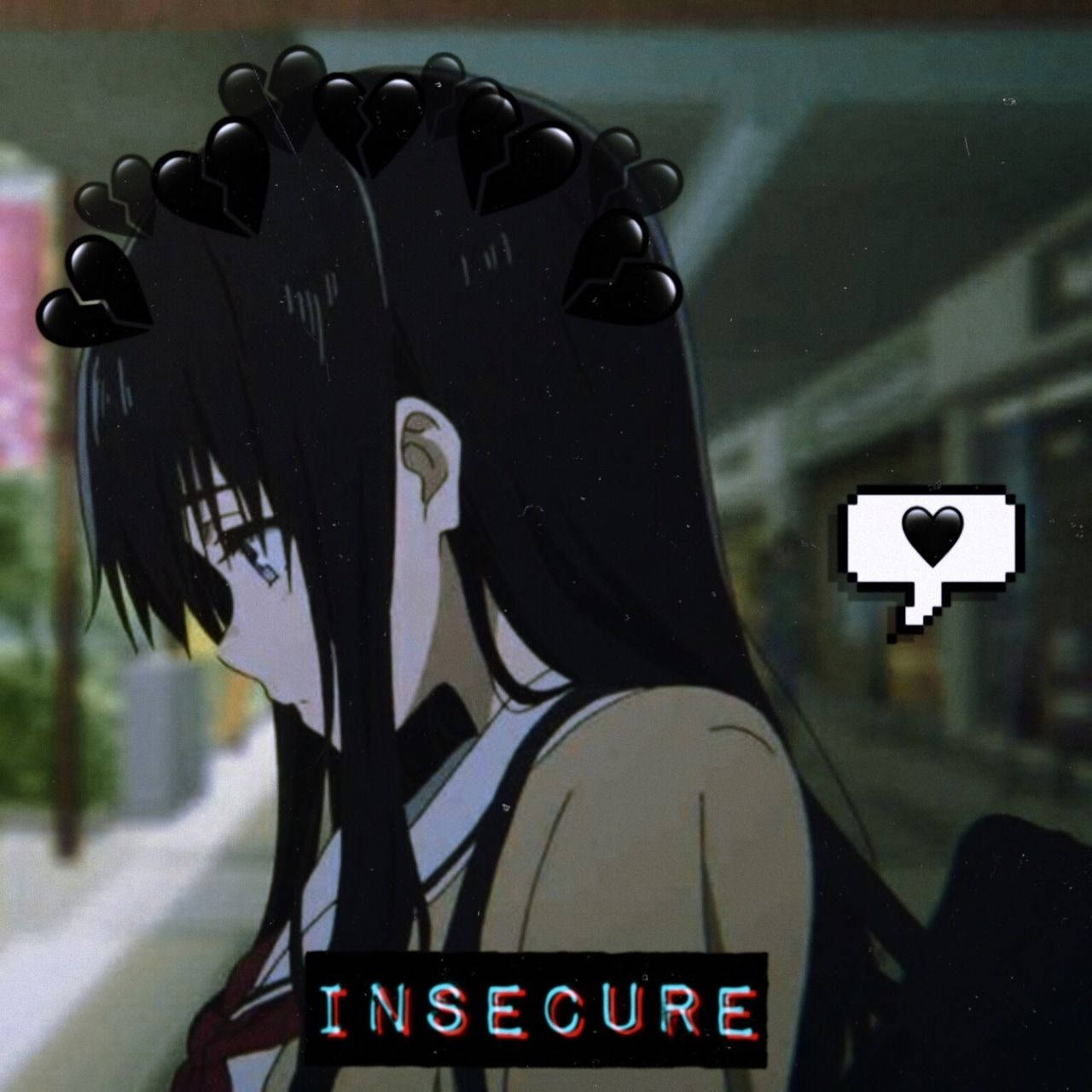 Sad And Insecure Anime Girl