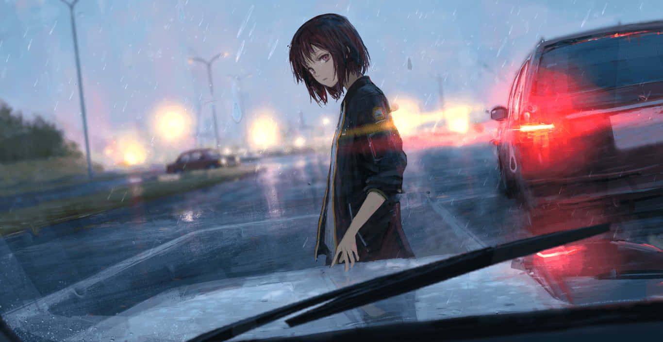 Sad Anime Art 1366 X 704 Background