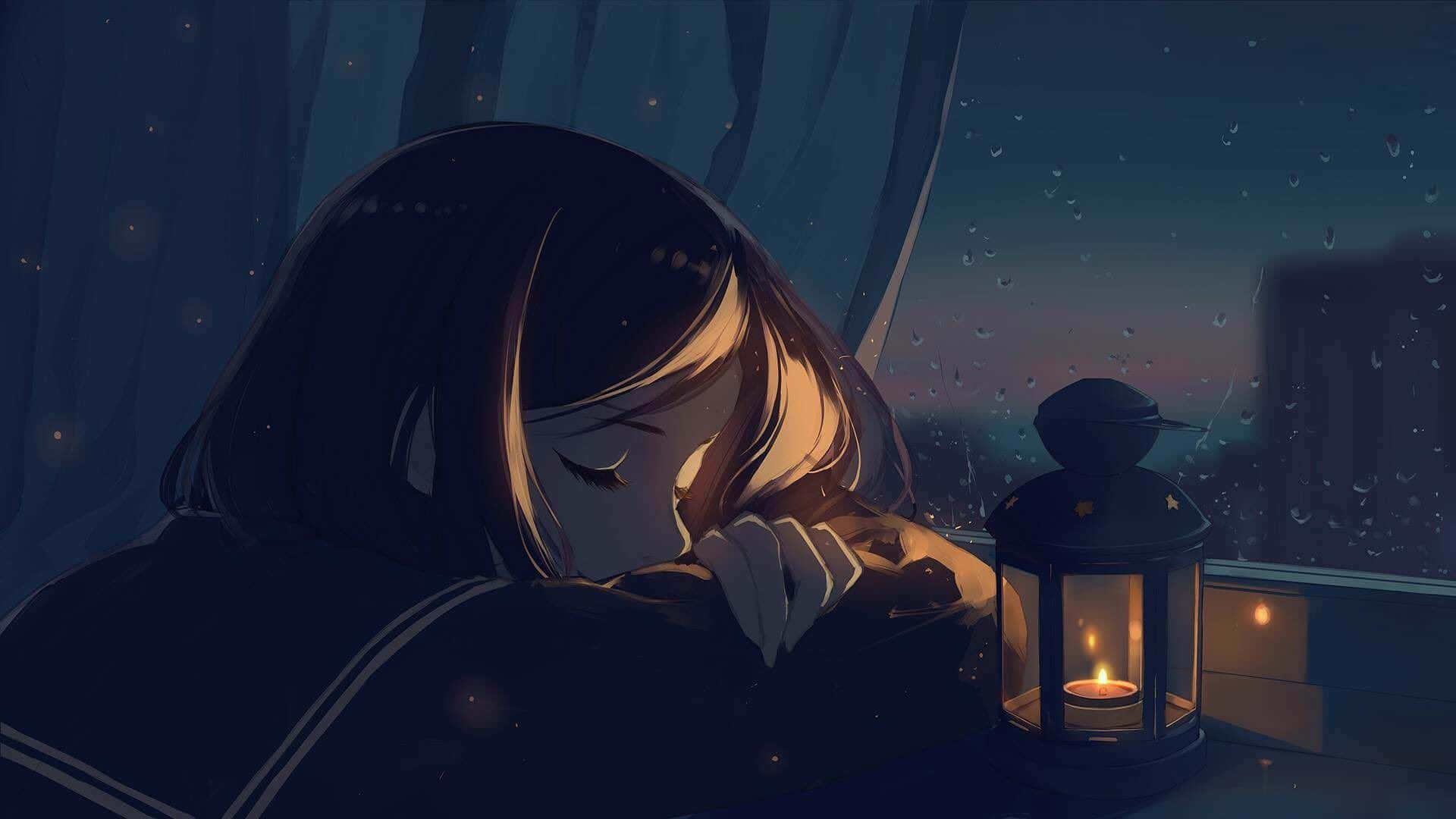 Sad Anime Art 1920 X 1080 Background