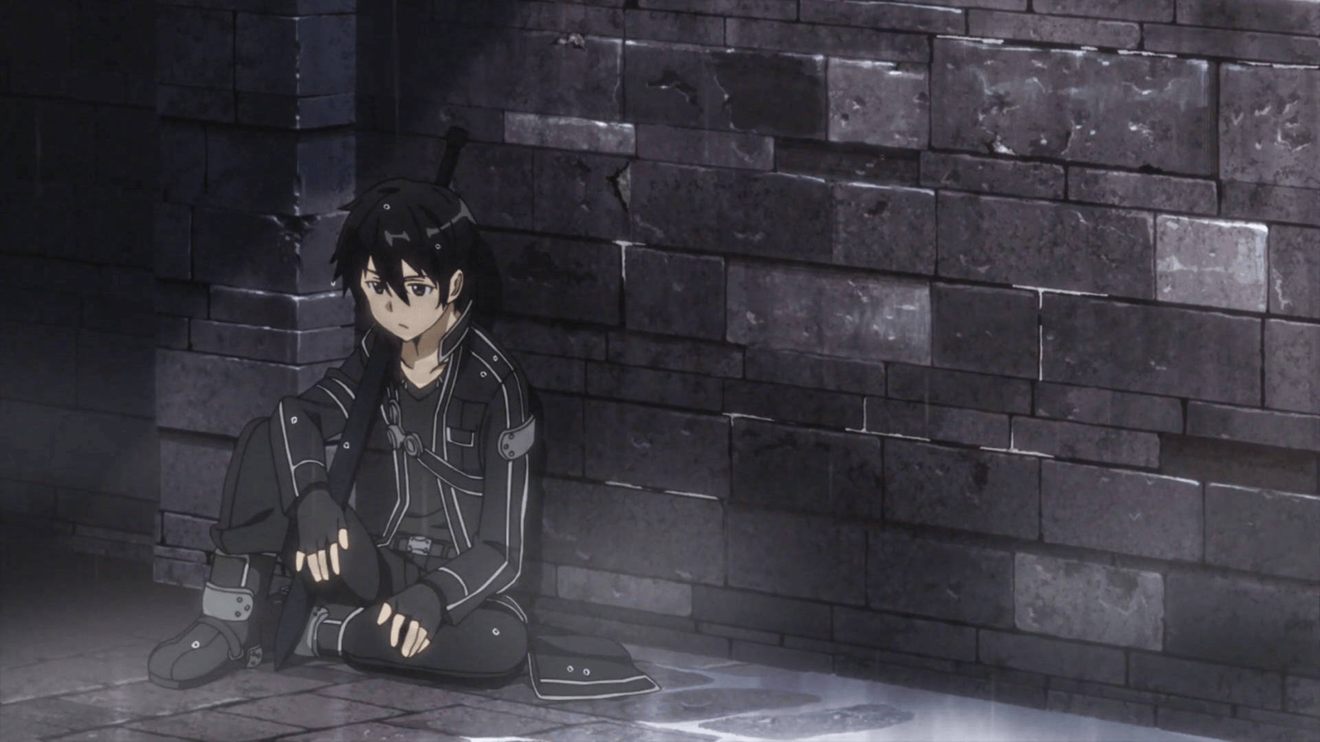 Sad Anime Boy Kirito Background