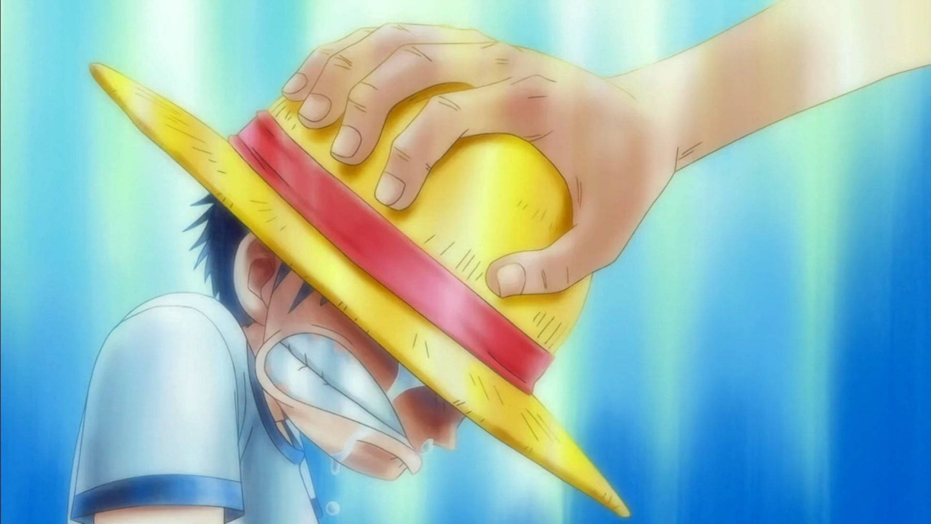 Sad Anime Boy Luffy Background