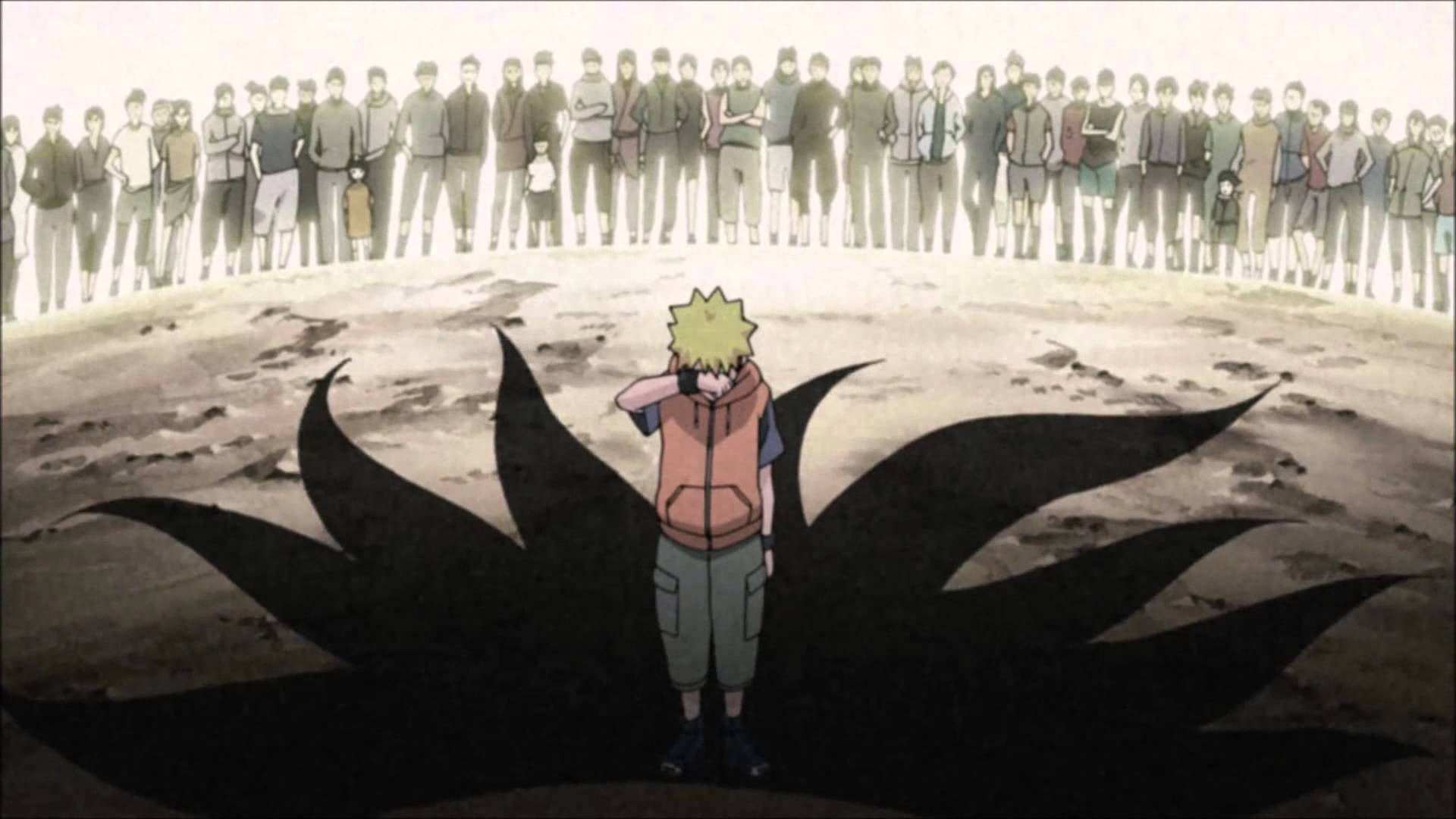 Sad Anime Boy Naruto Background