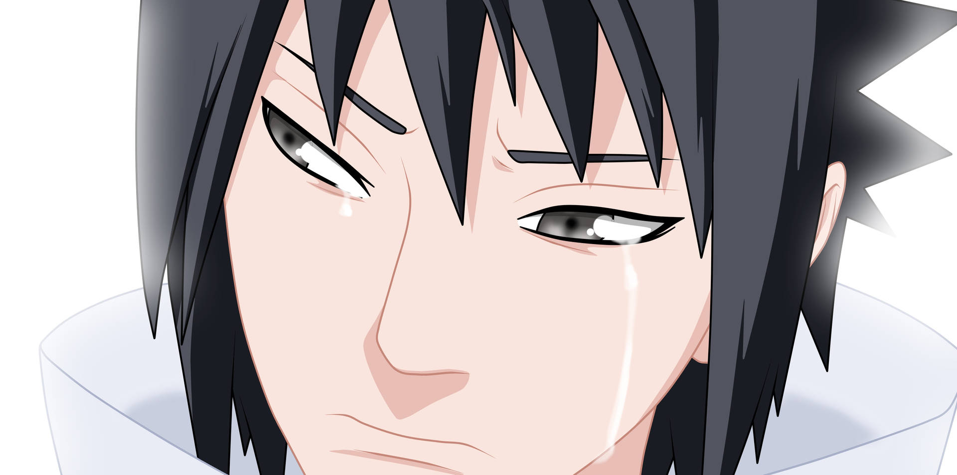 Sad Anime Boy Sasuke Uchiha Background