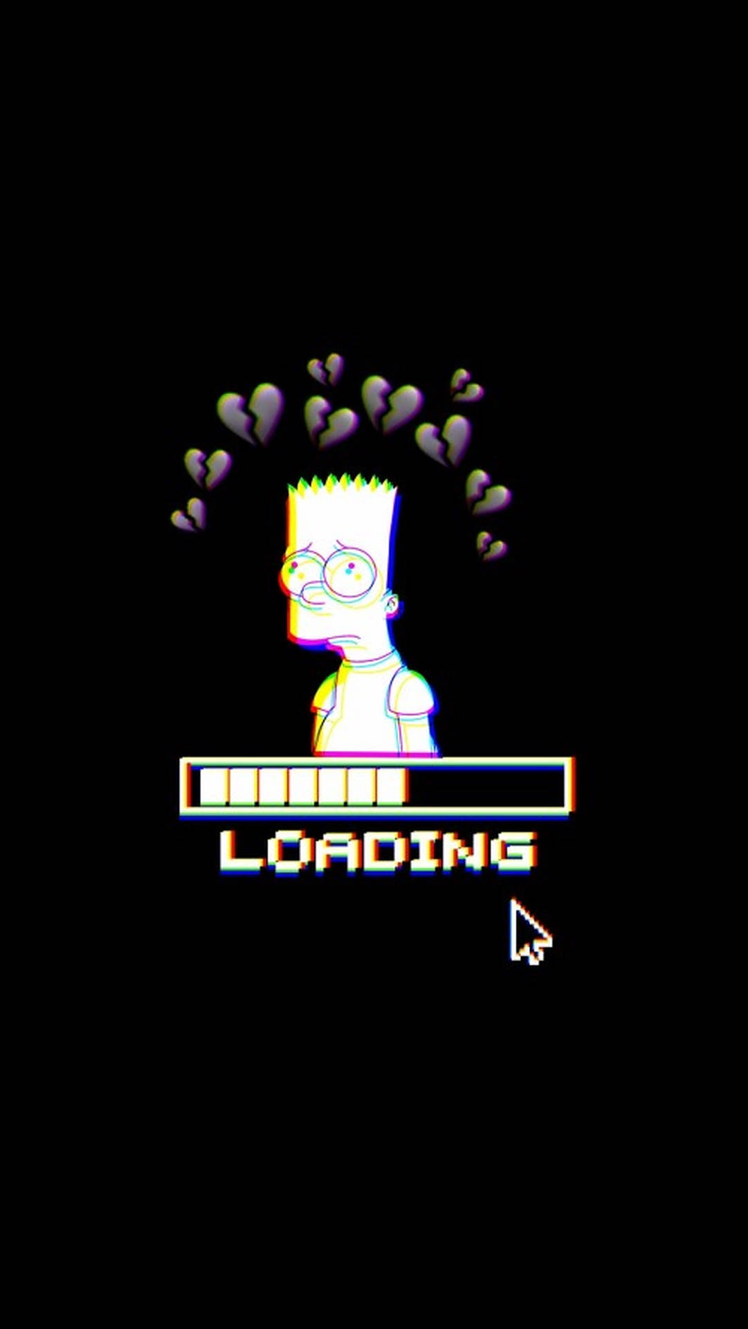 Sad Bart Simpsons Loading Screen Background