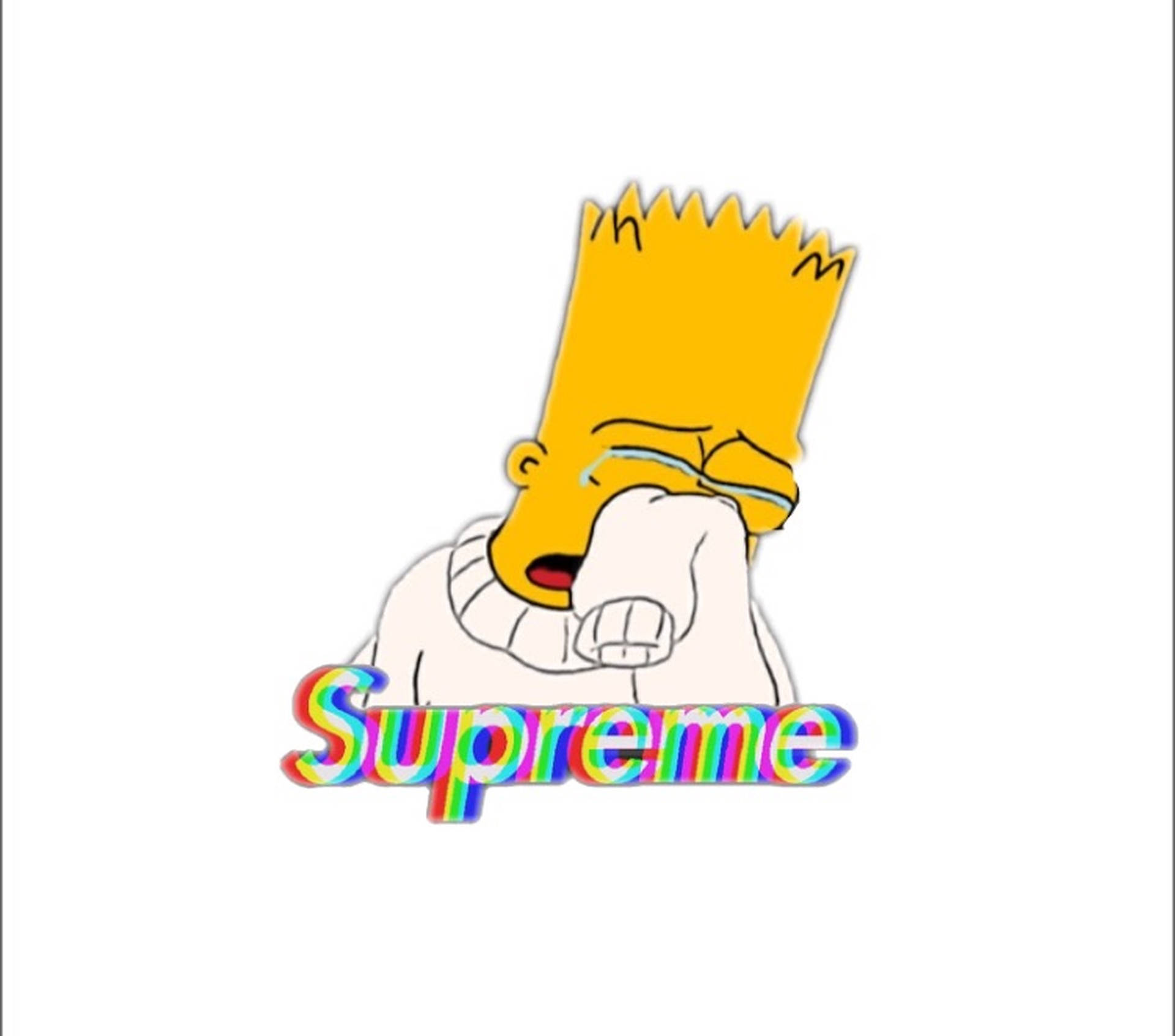 Sad Bart Simpsons Supreme Background