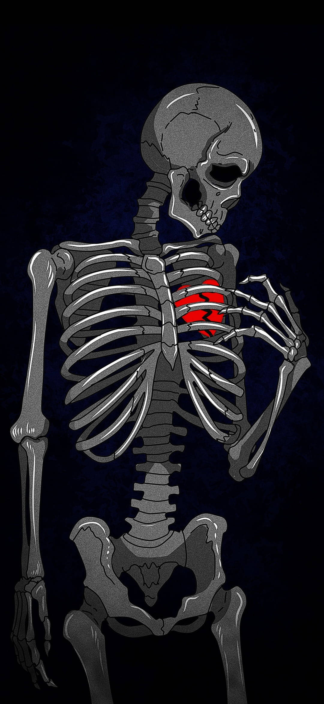 Sad Broken Hearted Skeleton Aesthetic