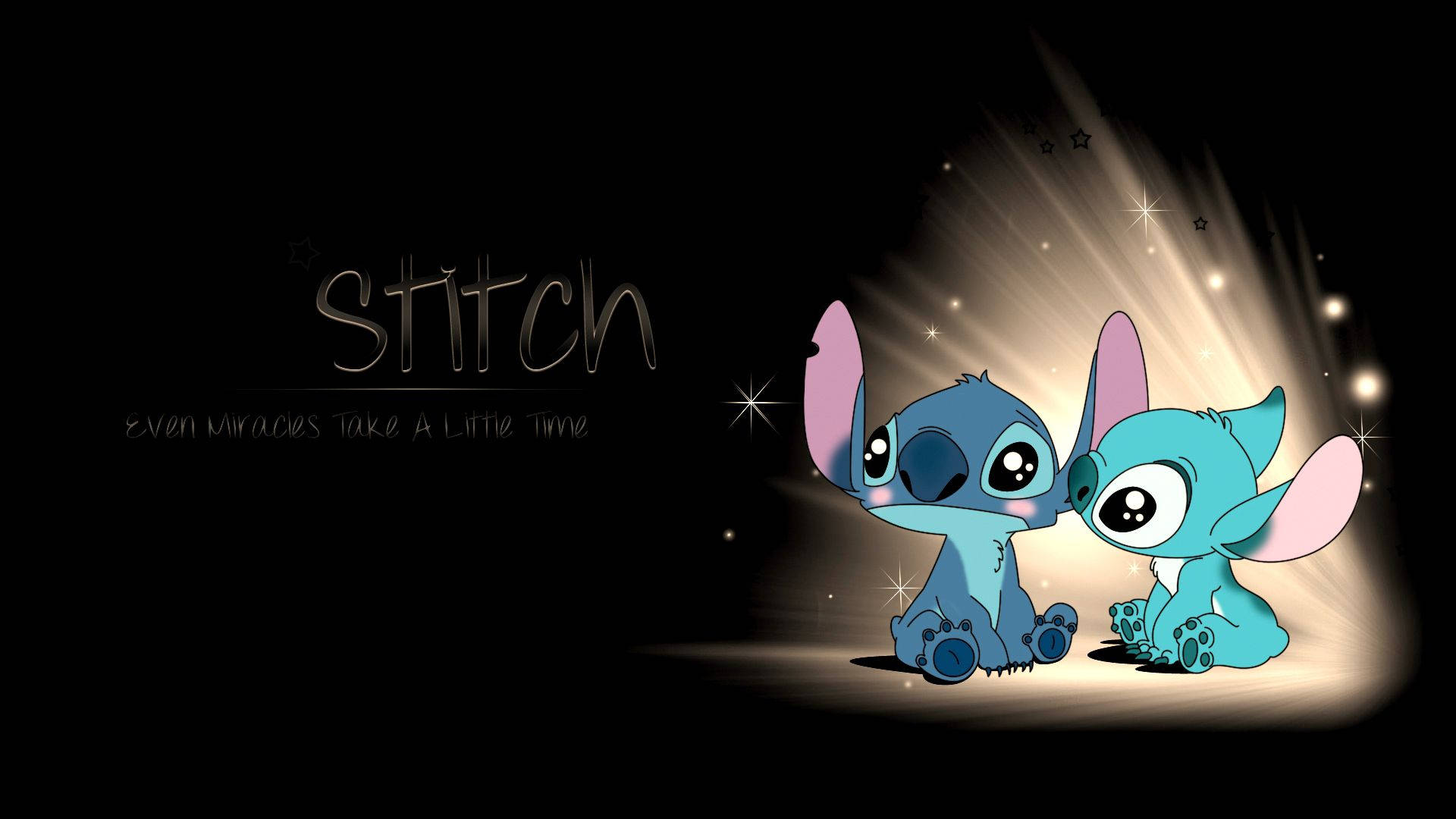 Sad But Adorable Stitch Background