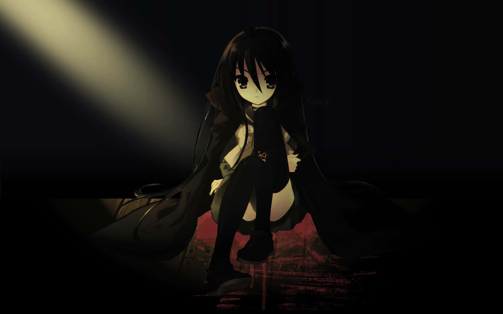 Sad Dark Anime [wallpaper] Background