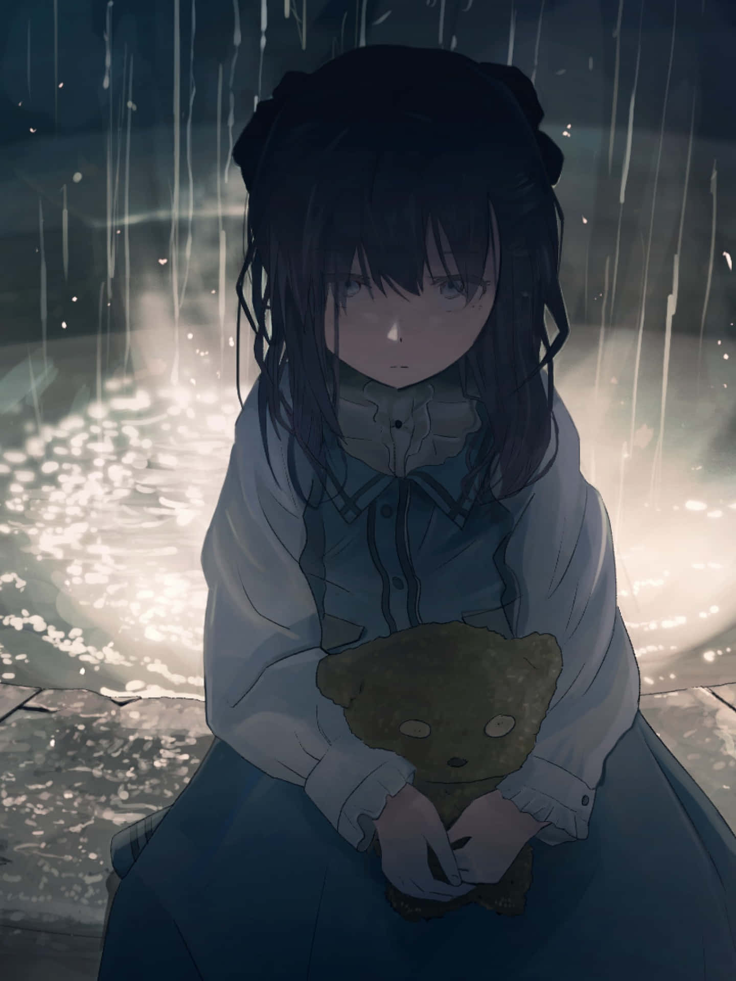 Sad Dark Anime [wallpaper] Background