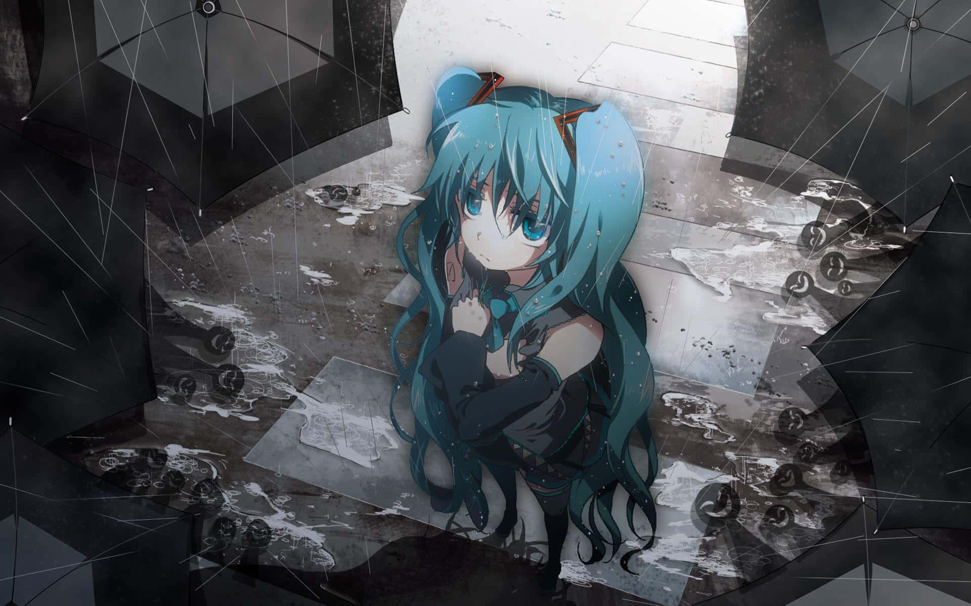 Sad Dark Anime [wallpaper] Background