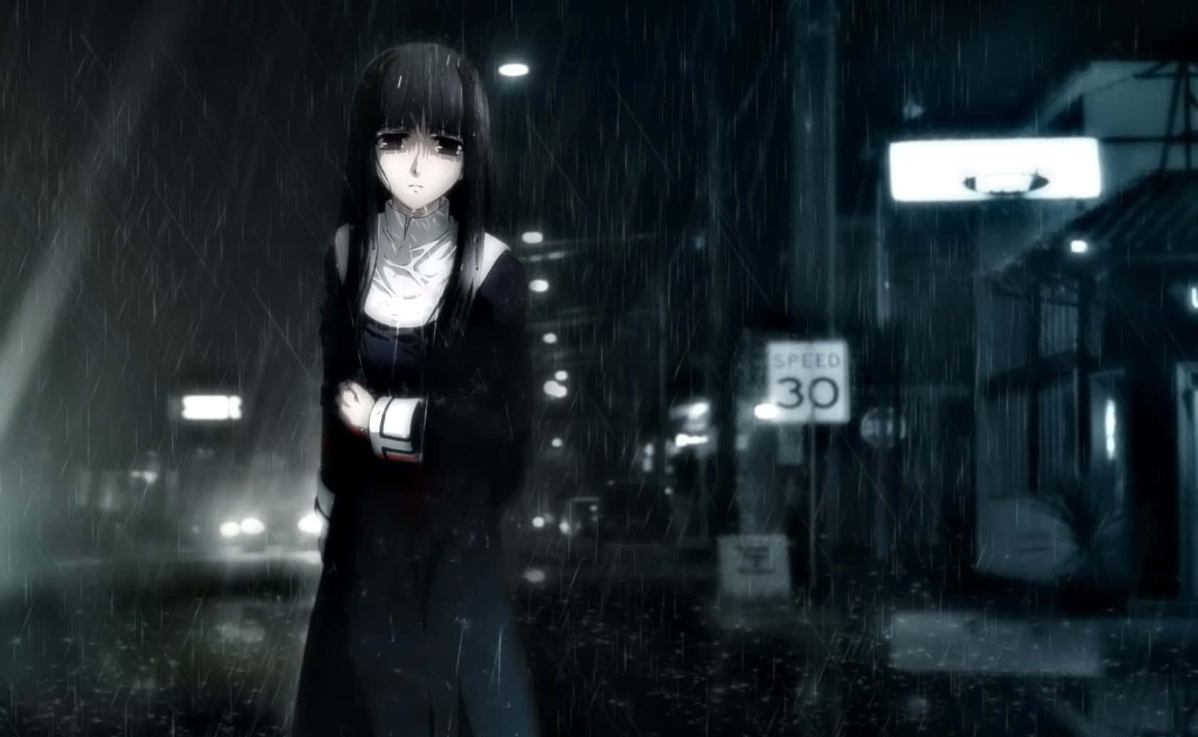 Sad Dark Anime [wallpaper] Background