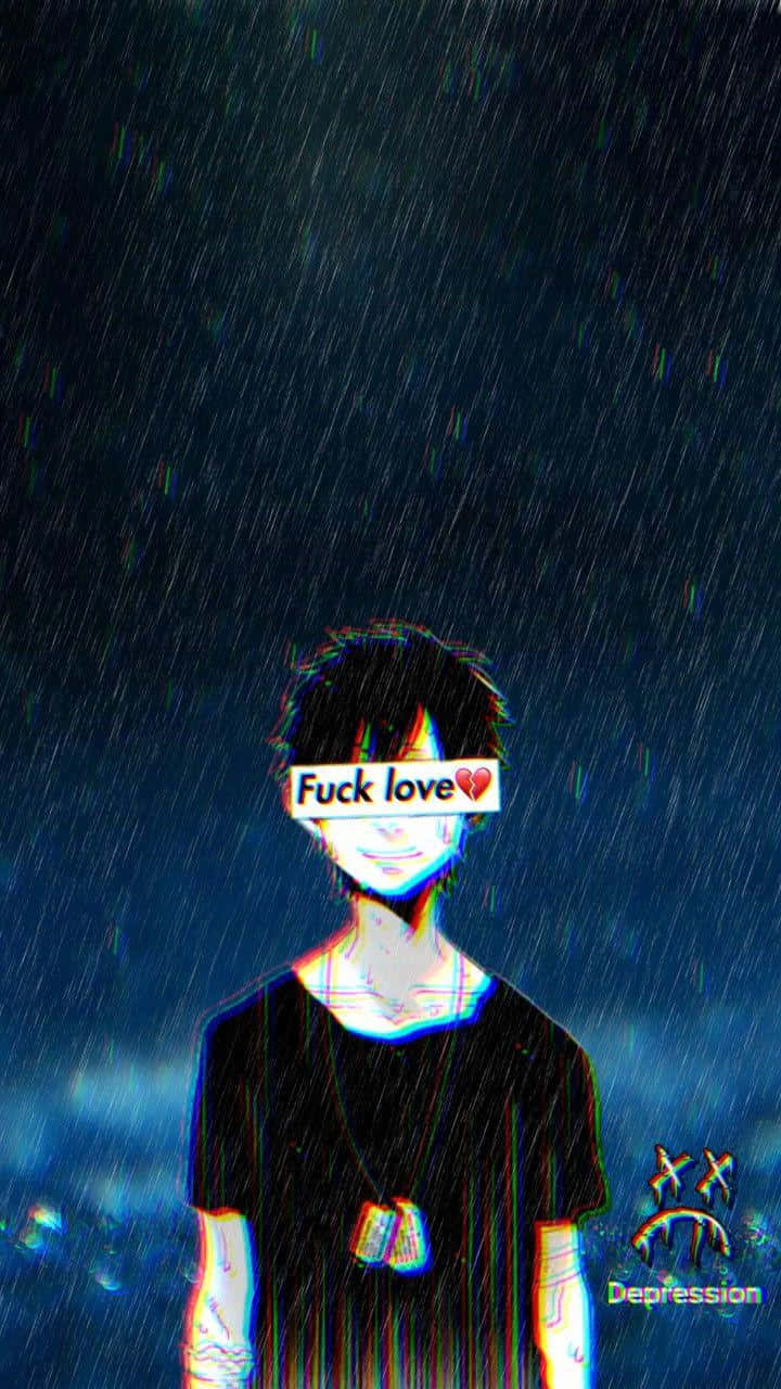 Sad Depressing Anime Boy Heartbroken Rain