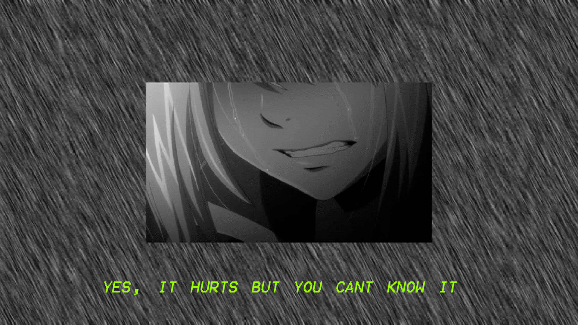 Sad Depressing Anime Crying Girl Painful Quote Background