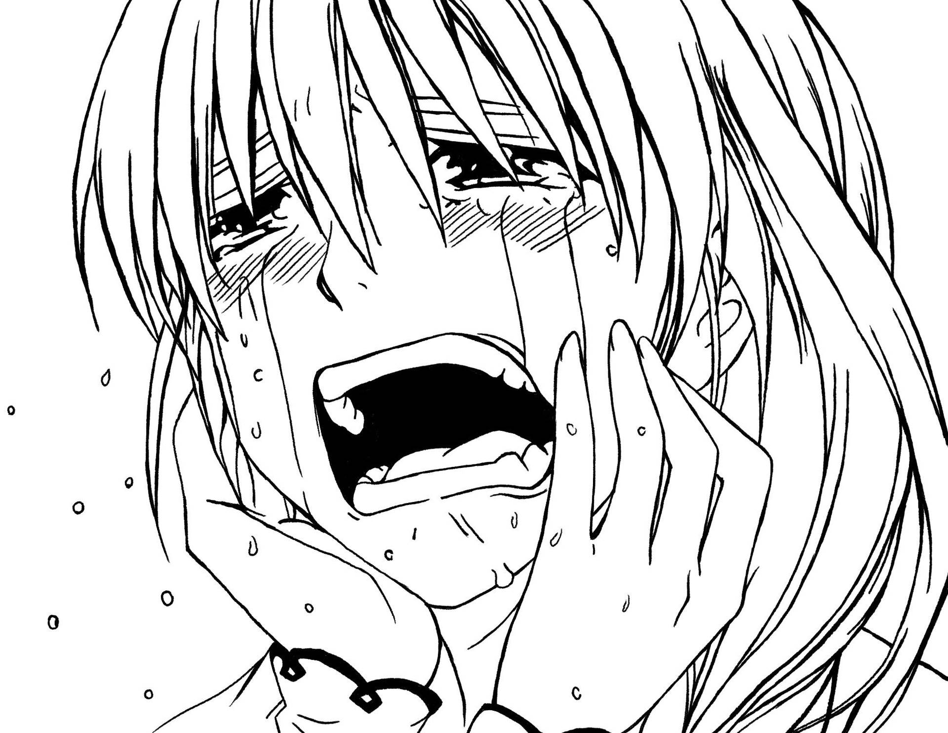 Sad Drawing Anime Face