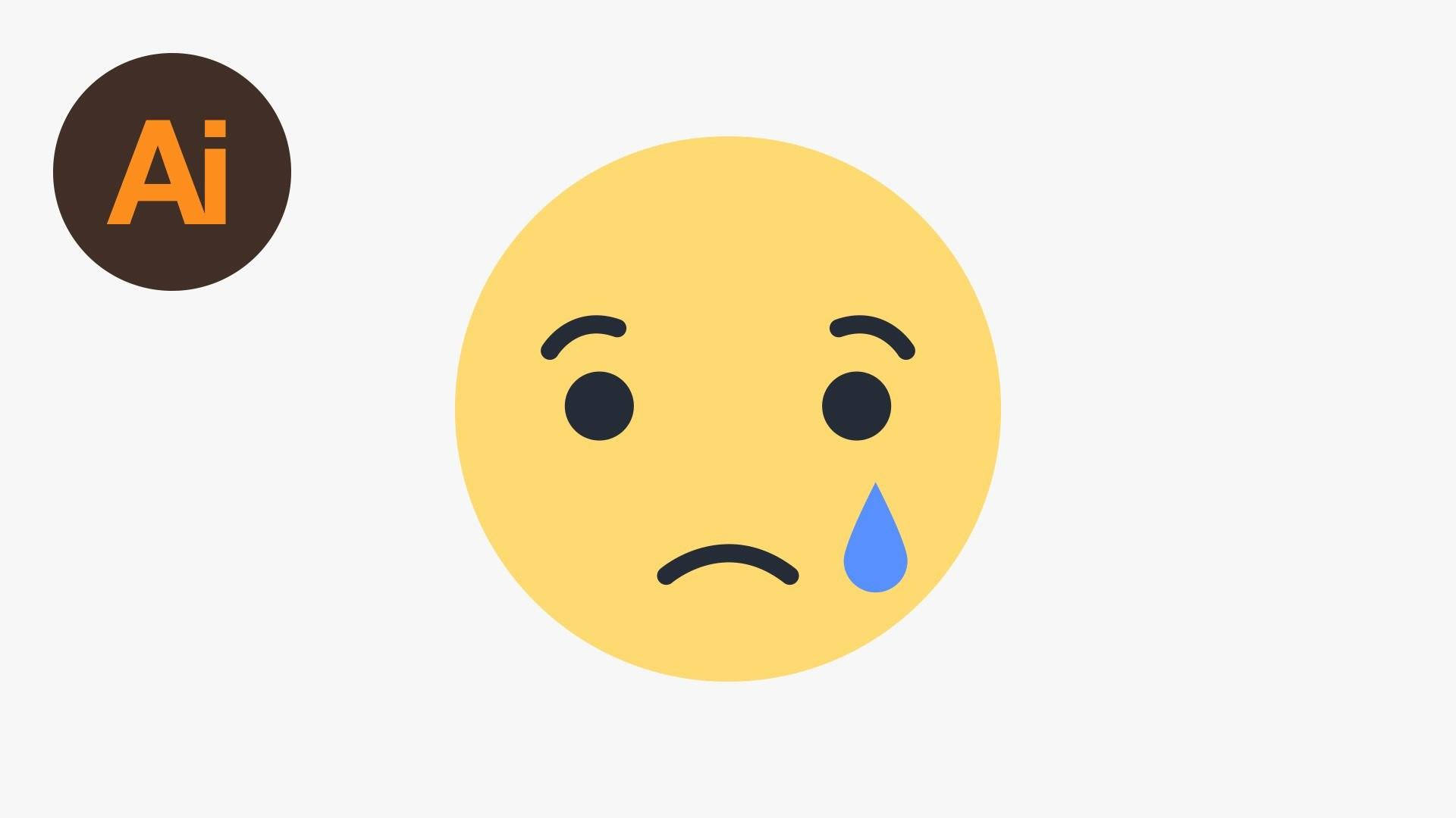 Sad Emoji Crying Ai Background