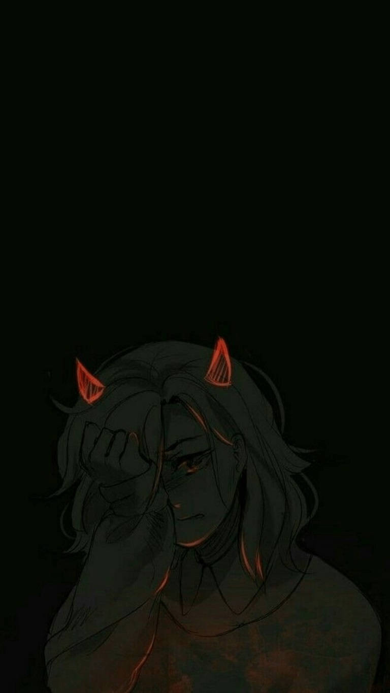 Sad Girl Aesthetic Devil Girl Crying Background