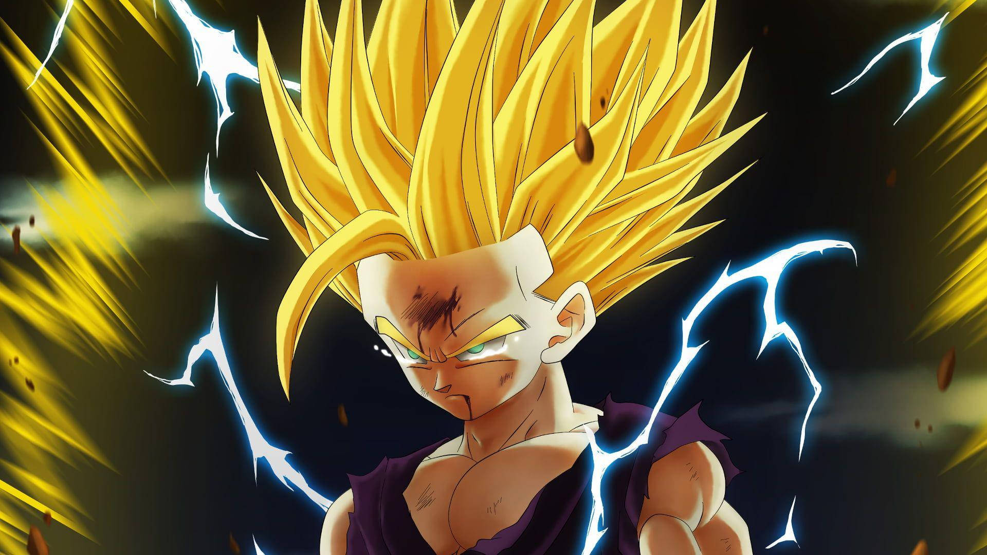 Sad Gohan Super Saiyan 2 Background