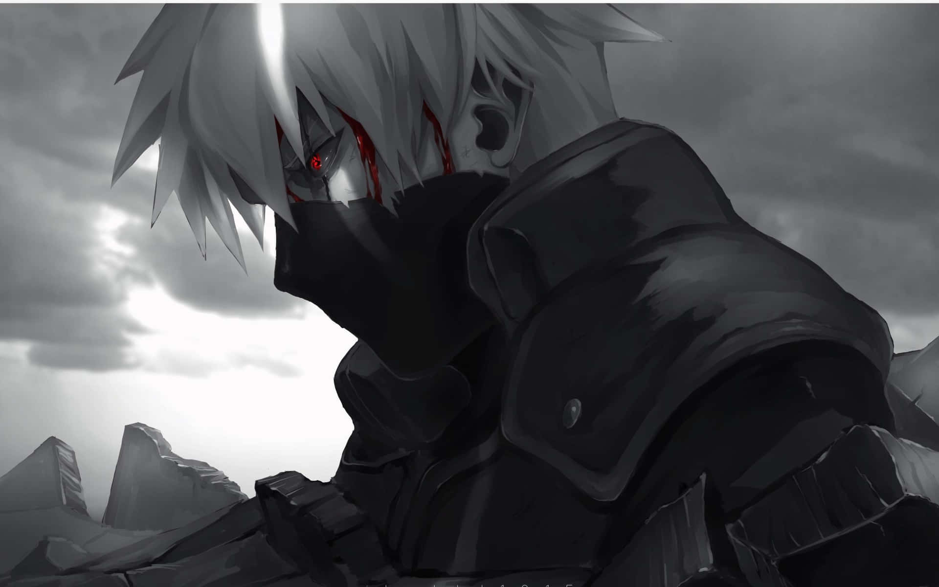 Sad Kakashi, A Hidden Ninja Master, Shrouded In Solitude And Heartbreak