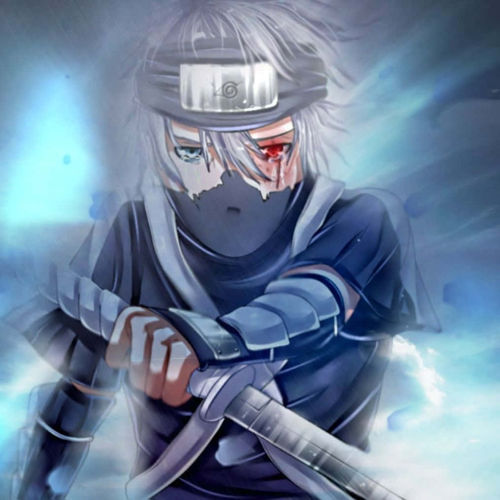 Sad Kakashi Bleeding Sharingan Eye