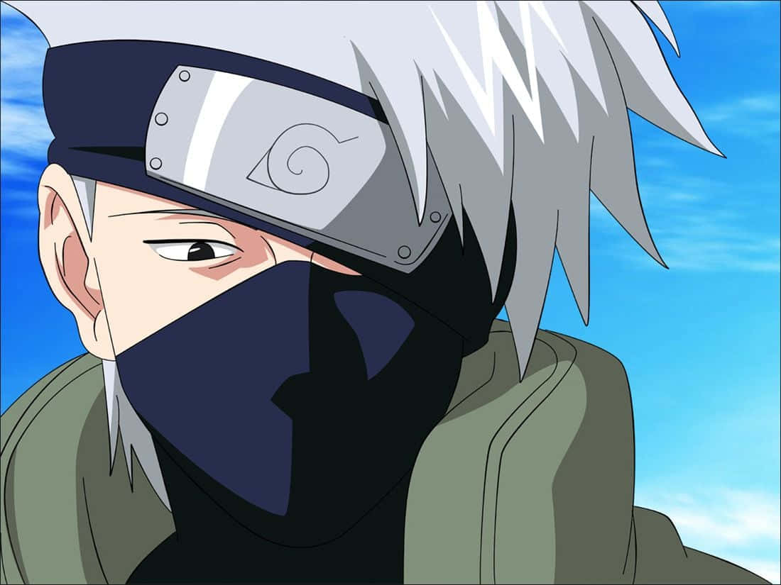Sad Kakashi Signature Mask And Forehead Protector Background