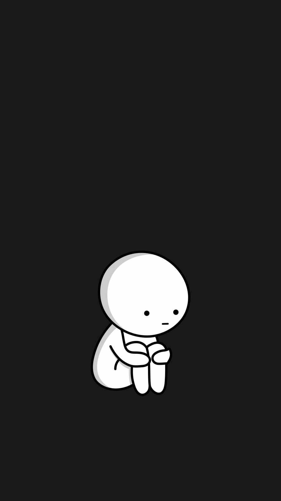 Sad & Lonely Person Iphone Background