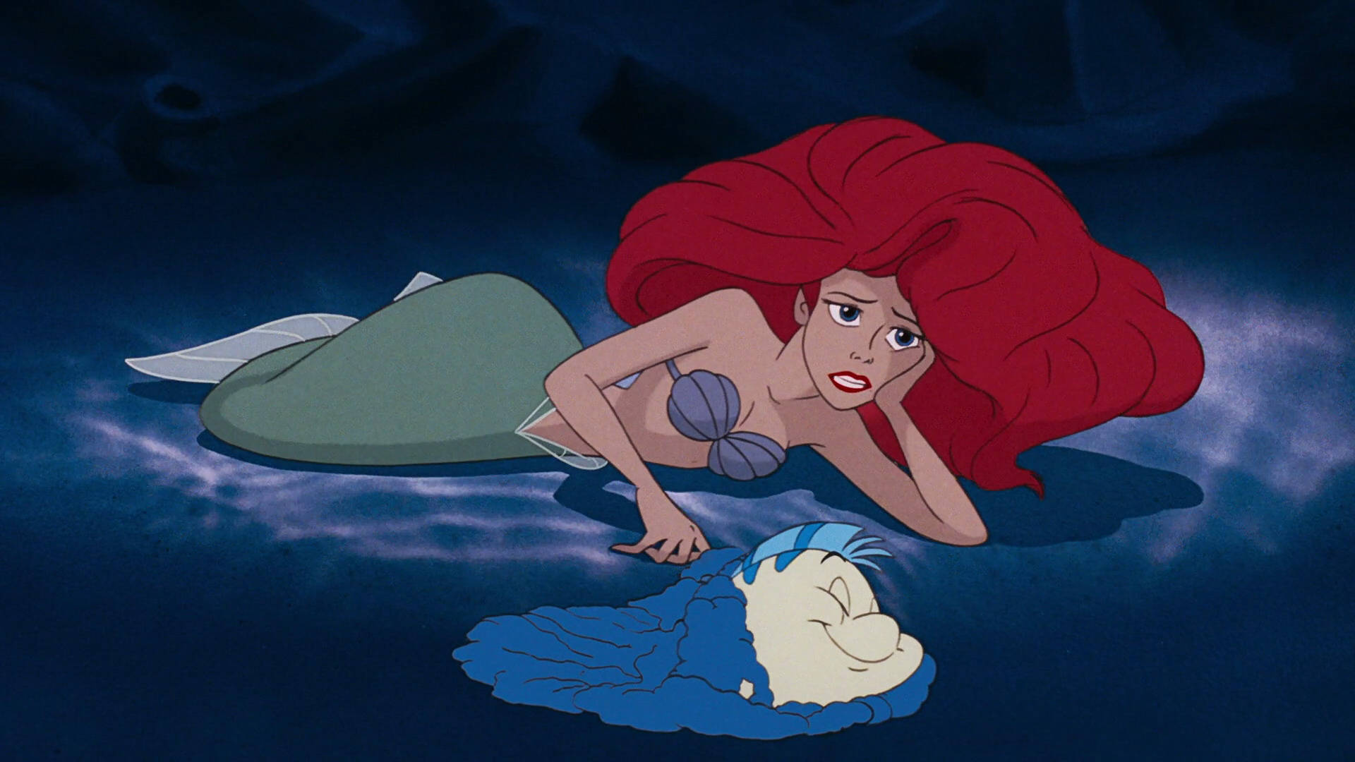 Sad Mermaid Ariel Background