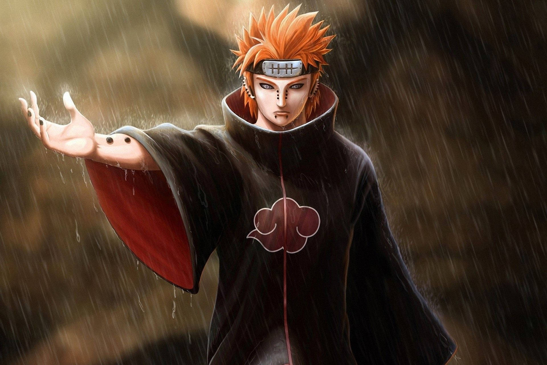 Sad Naruto Akatsuki Cloak Background