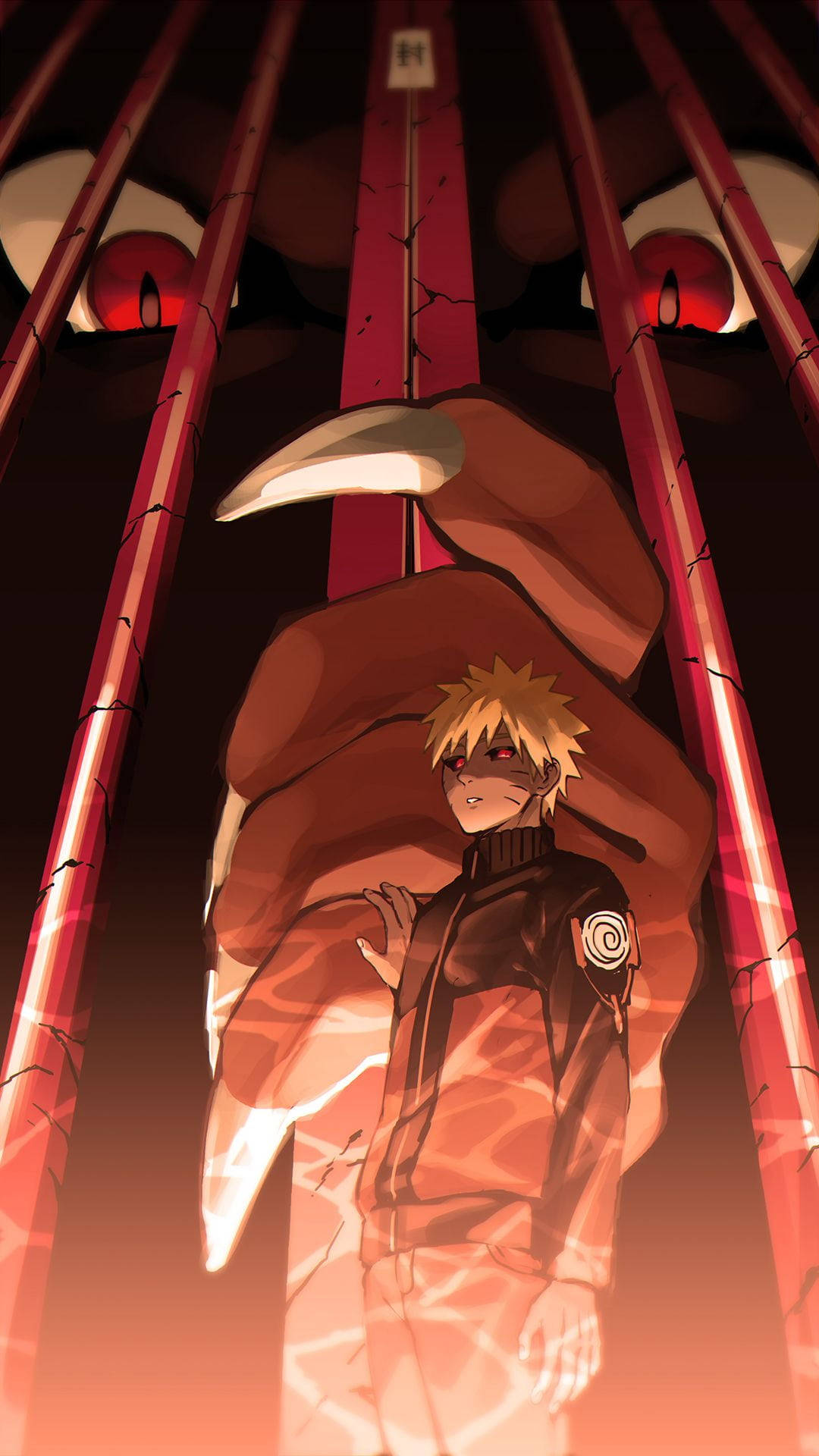 Sad Naruto And Kurama Background