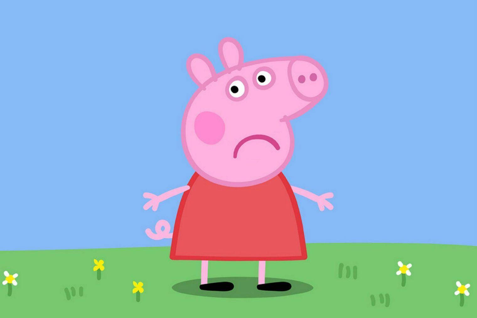 Sad Peppa Pig Tablet Background