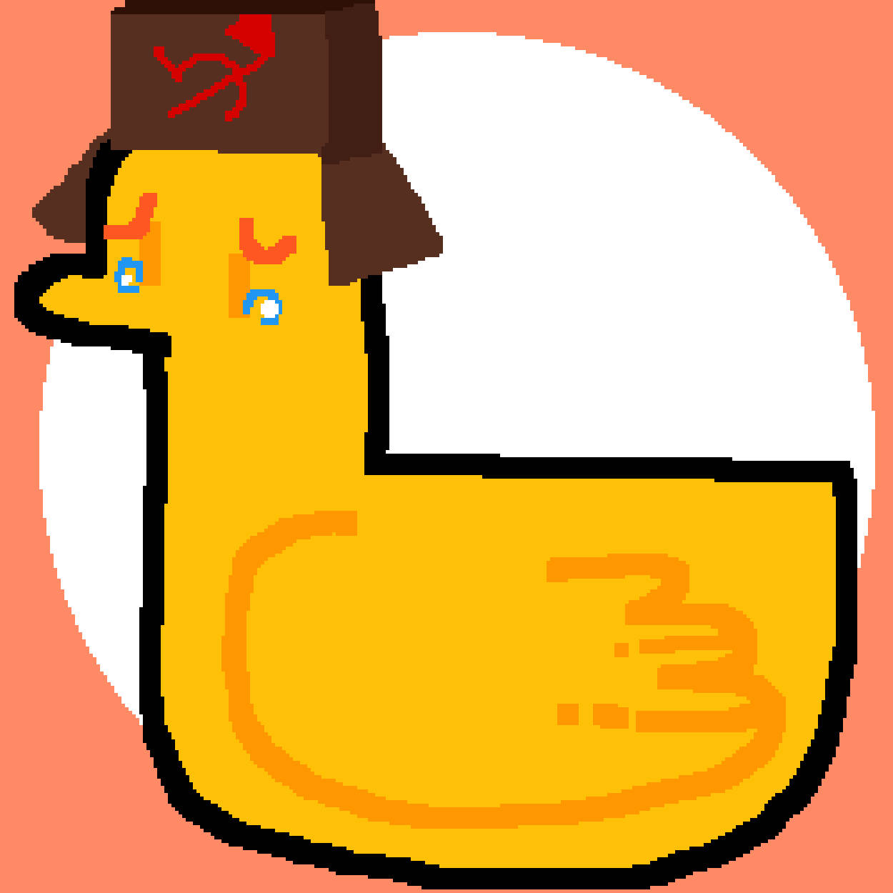 Sad Pfp Duck With Ushanka Background