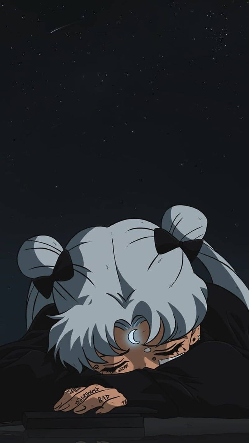 Sad Sailor Moon Aesthetic Anime Iphone Background