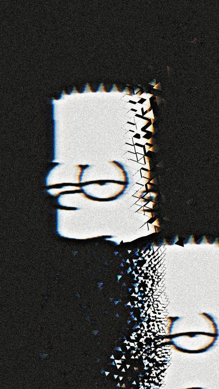 Sad Simpsons Bart Disintegrating Background