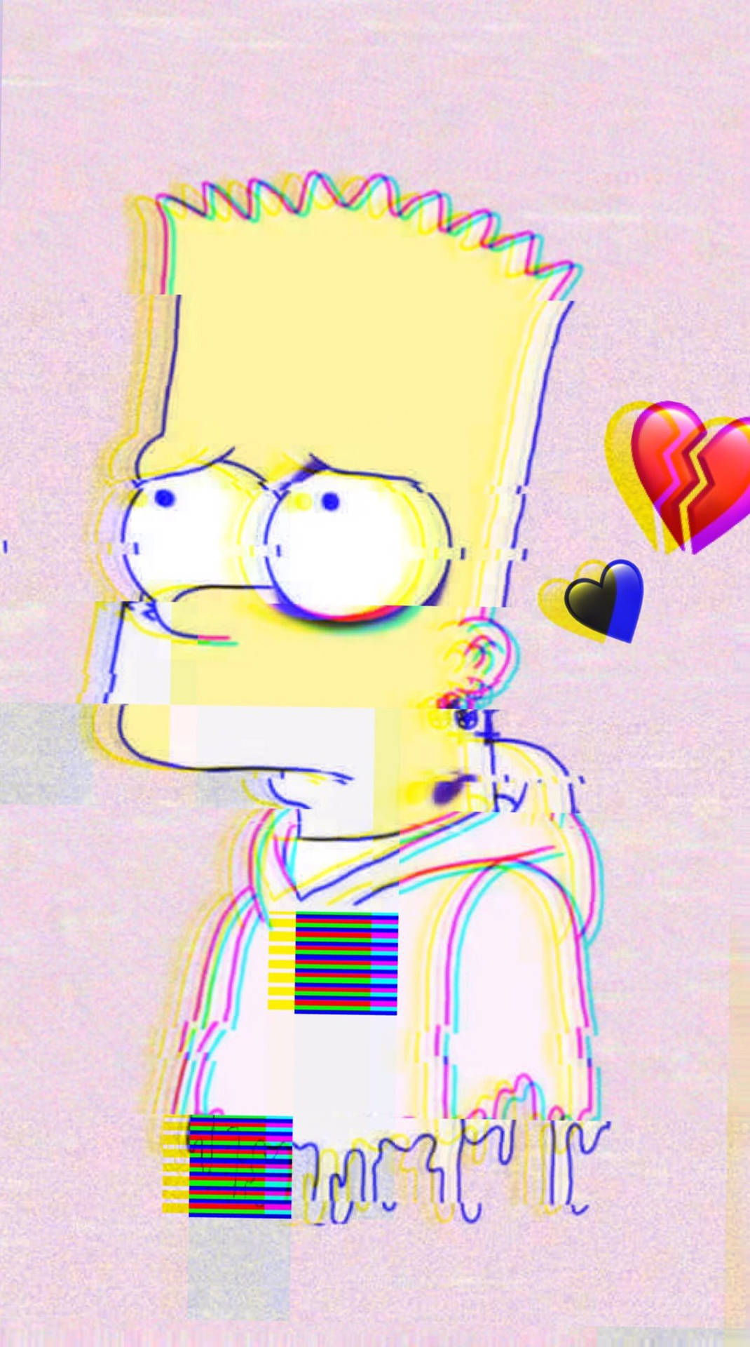 Sad Simpsons Melting Bart Background