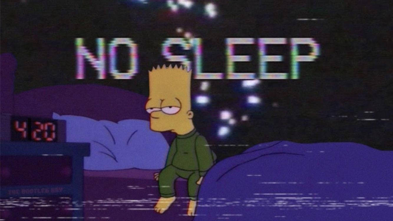 Sad Simpsons No Sleep Background