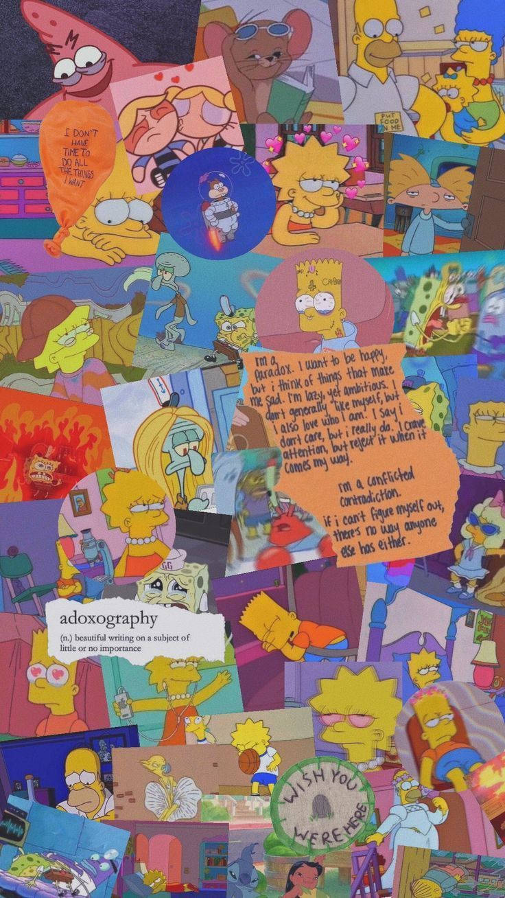 Sad Simpsons Spongebob Background