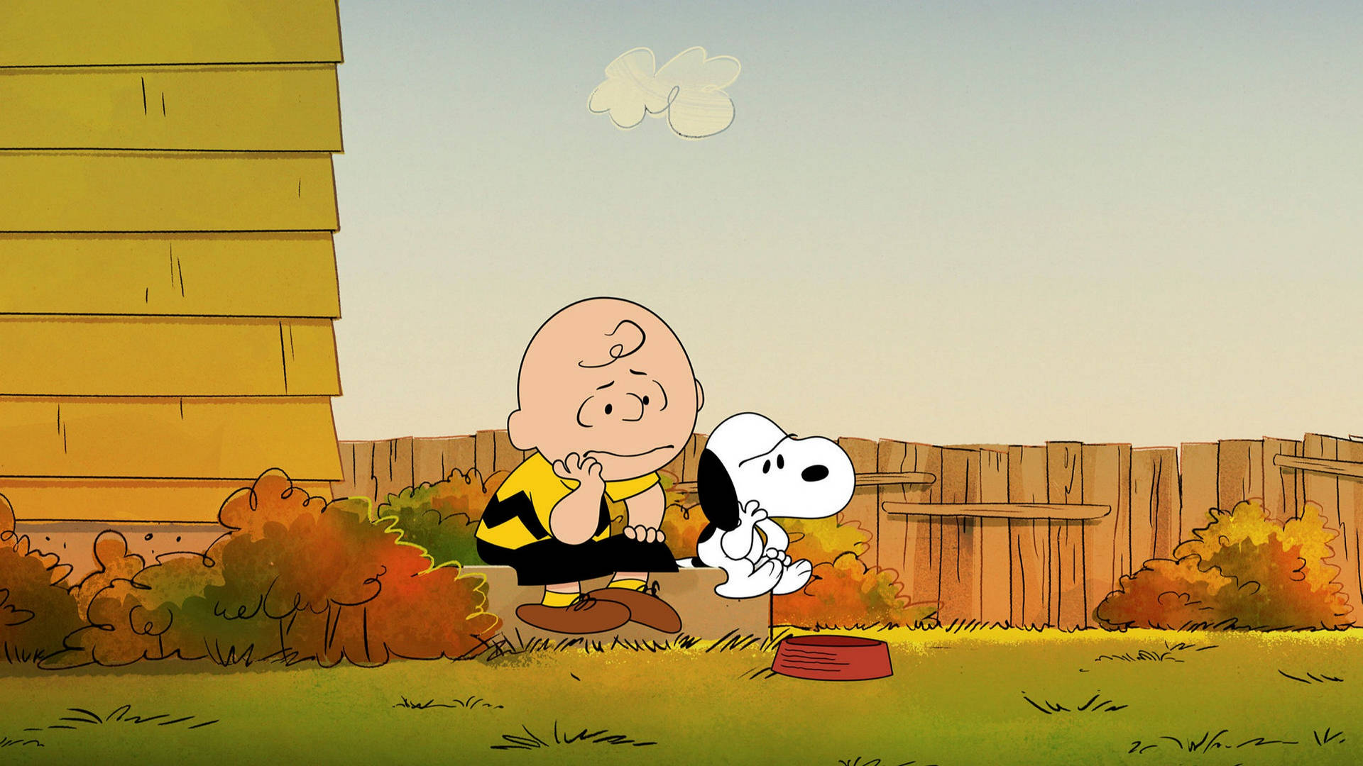 Sad Snoopy And Charlie Brown Background