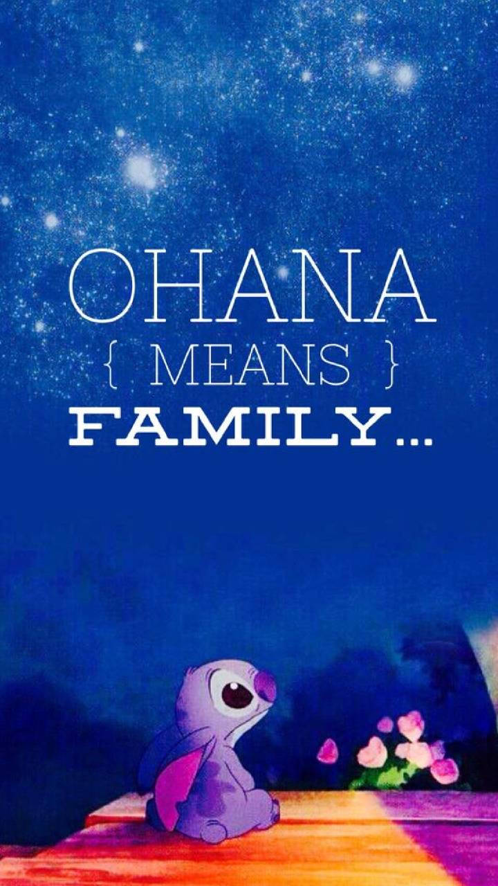 Sad Stitch Ohana Means Family Background