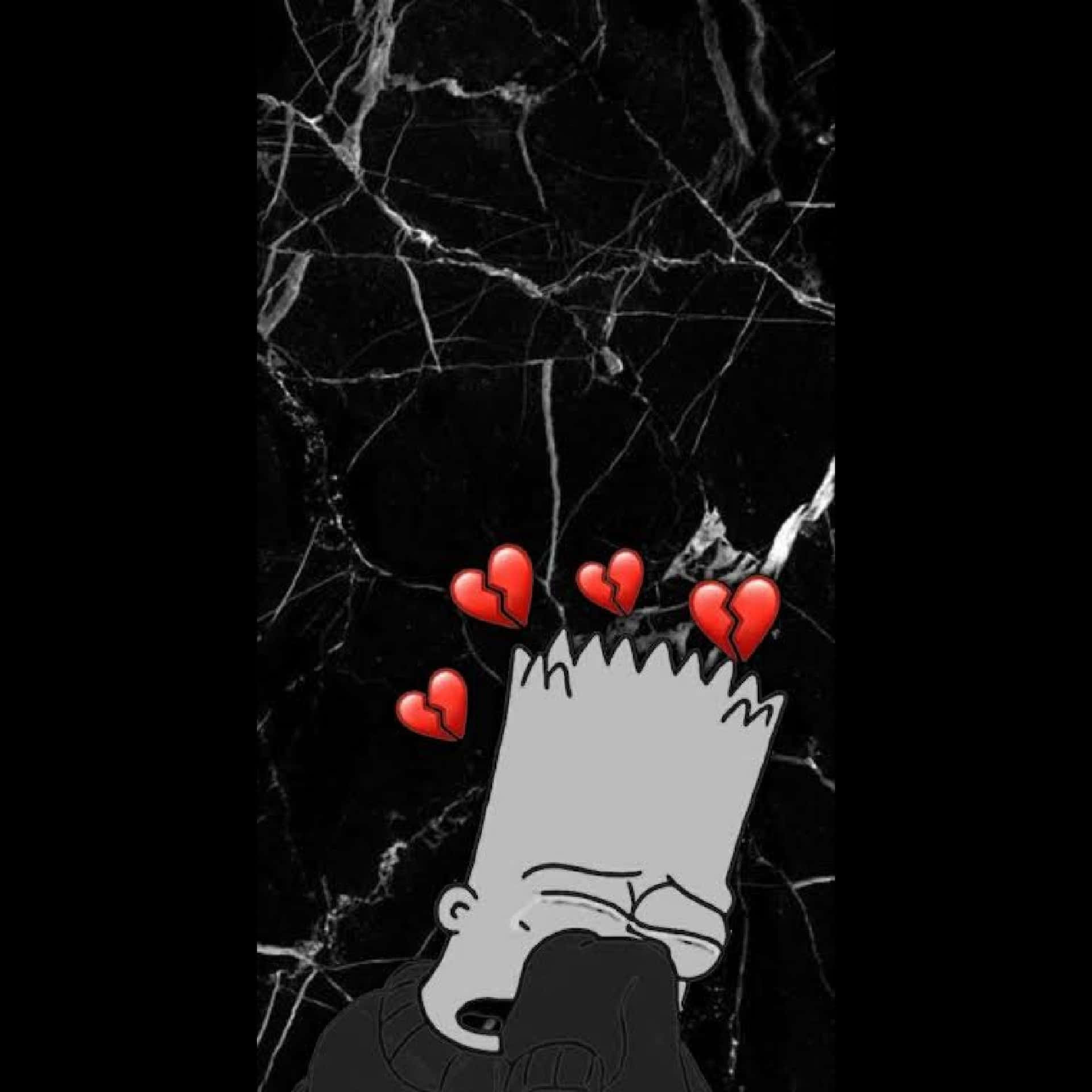 Sad Vibes Bart Simpson Crying Background