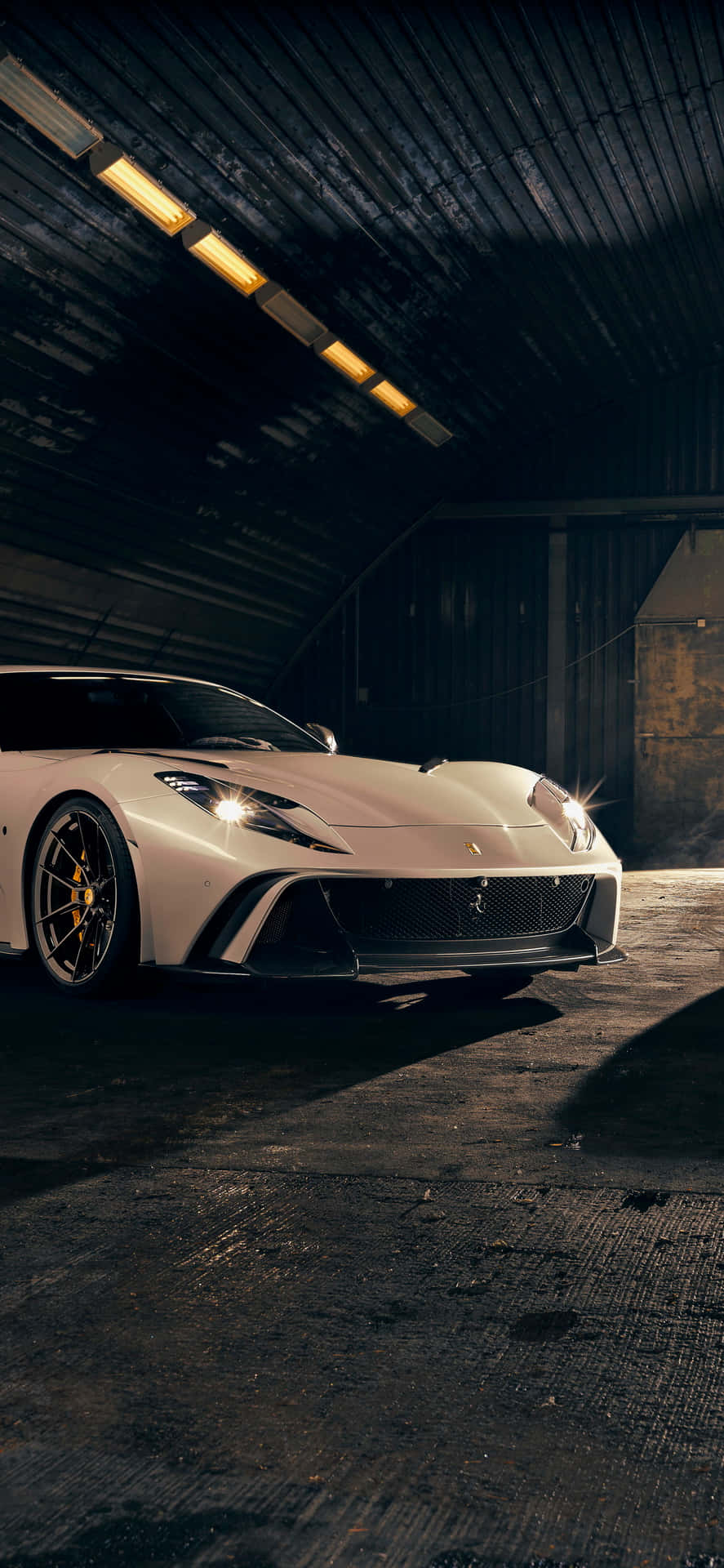 Saddle Up In White Ferrari's Luxury Ride